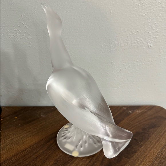 Lalique France Frosted Crystal Seagull Figurine Large - Picture 3 of 6
